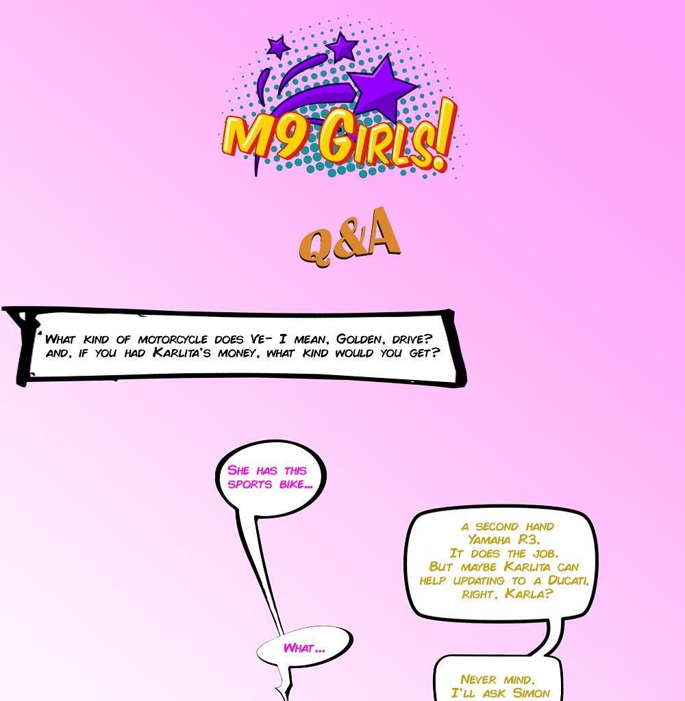 M9 Girls! - Episode 82, Page 1: Q and A again