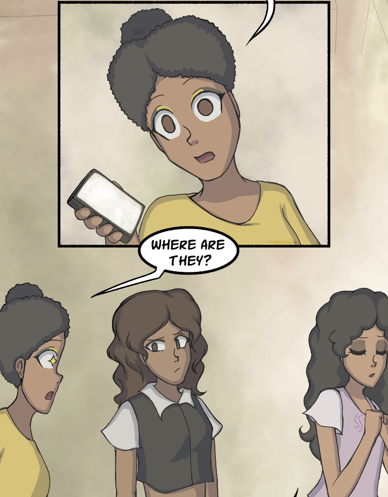 Light Rising - Episode 18, Page 1: Stuck Together Pages 54,55,56&57