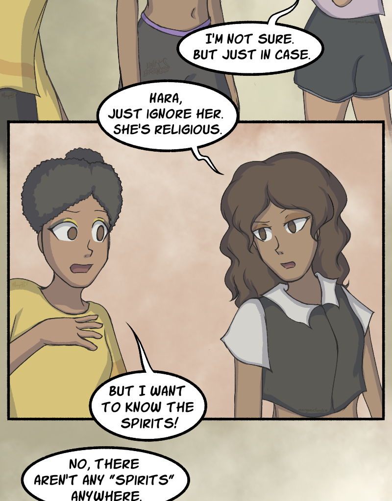 Light Rising - Episode 18, Page 1: Stuck Together Pages 54,55,56&57