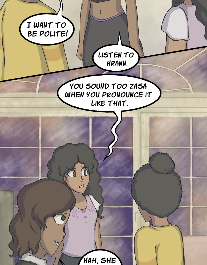 Light Rising - Episode 18, Page 1: Stuck Together Pages 54,55,56&57