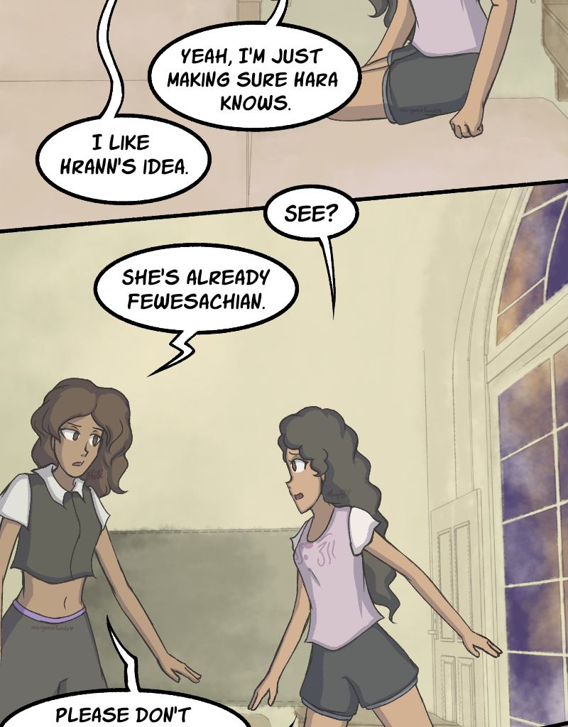 Light Rising - Episode 18, Page 3: Stuck Together Pages 54,55,56&57