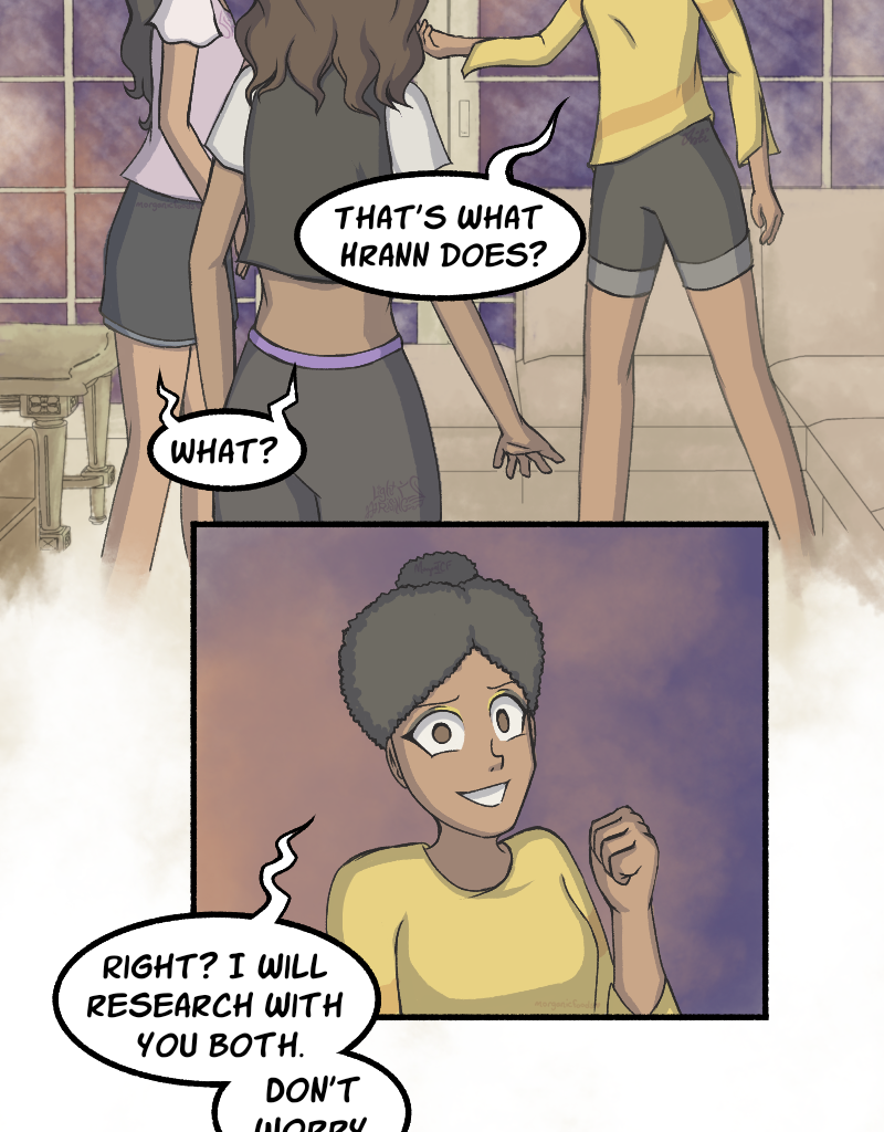 Light Rising - Episode 18, Page 4: Stuck Together Pages 54,55,56&57