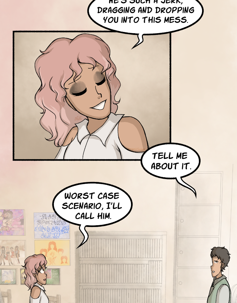 Light Rising - Episode 19, Page 3: Stuck Together Pages 58,58&59