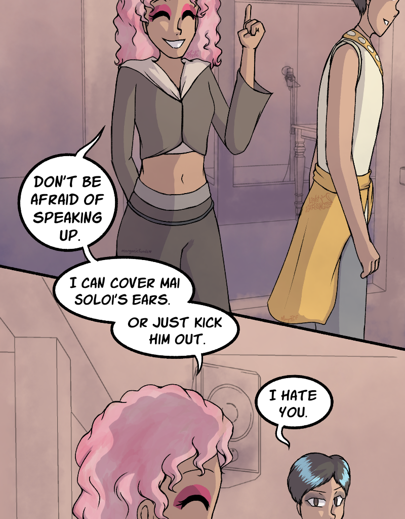 Light Rising - Episode 21, Page 4: Stuck Together Pages 63,64,65&66