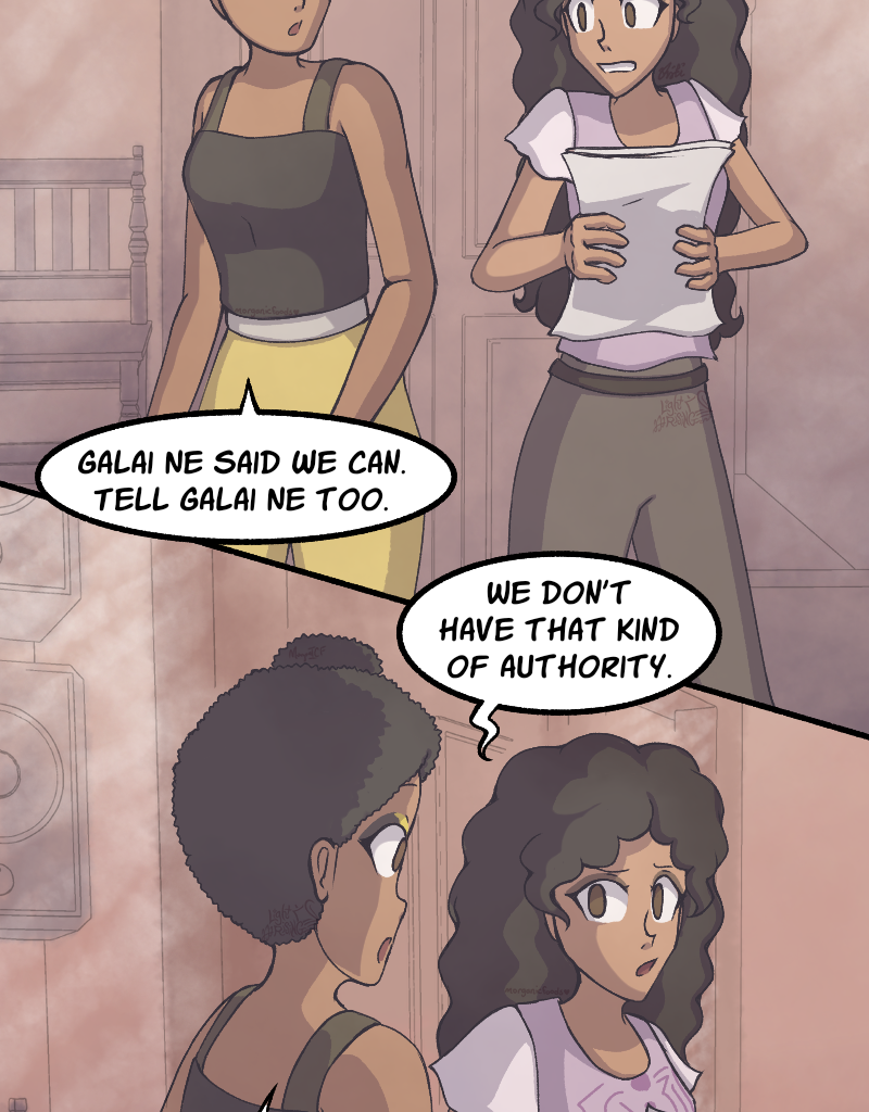 Light Rising - Episode 25, Page 2: Stuck Together Pages 76,77,78&79