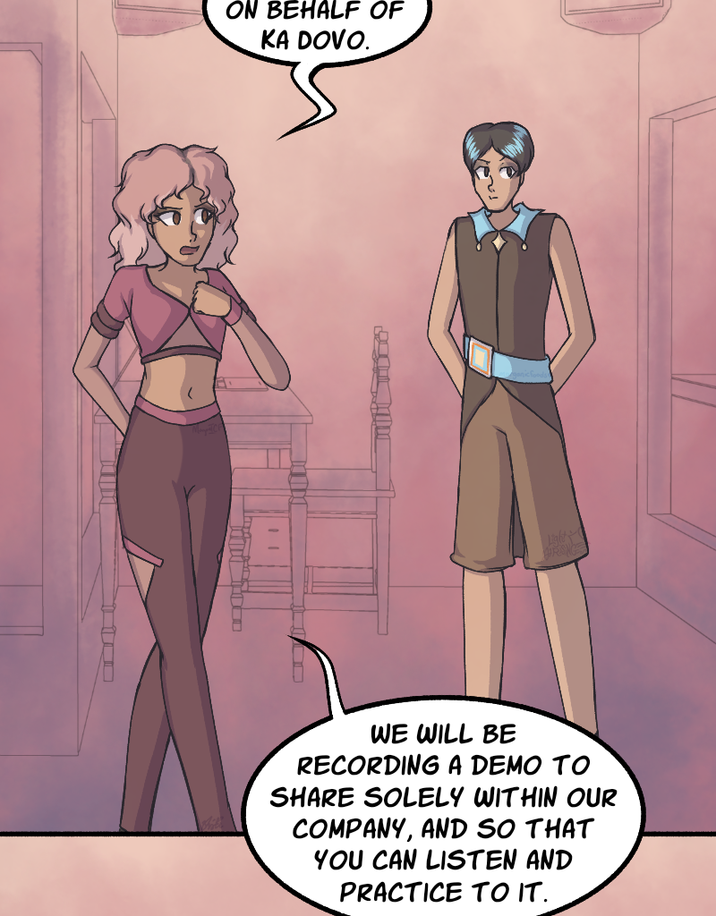 Light Rising - Episode 28, Page 1: Stuck Together Pages 84,85,86&87