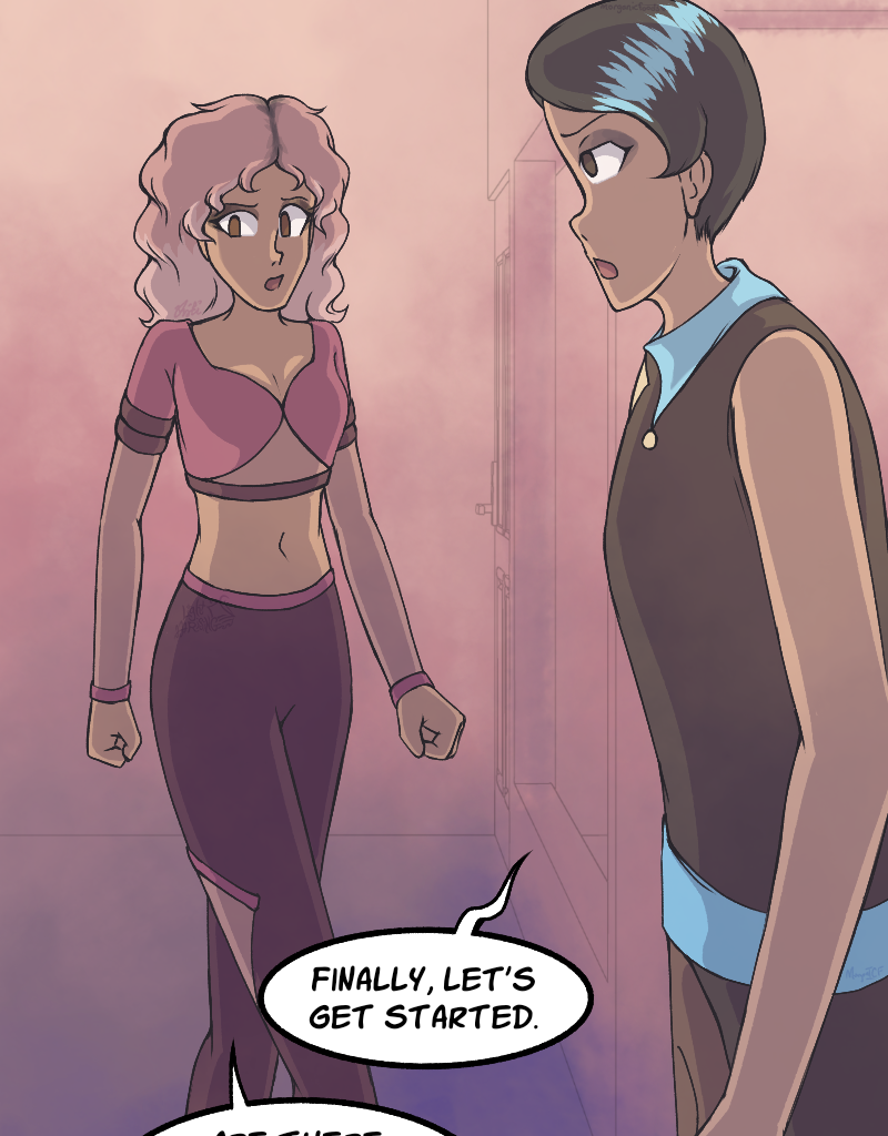 Light Rising - Episode 28, Page 2: Stuck Together Pages 84,85,86&87