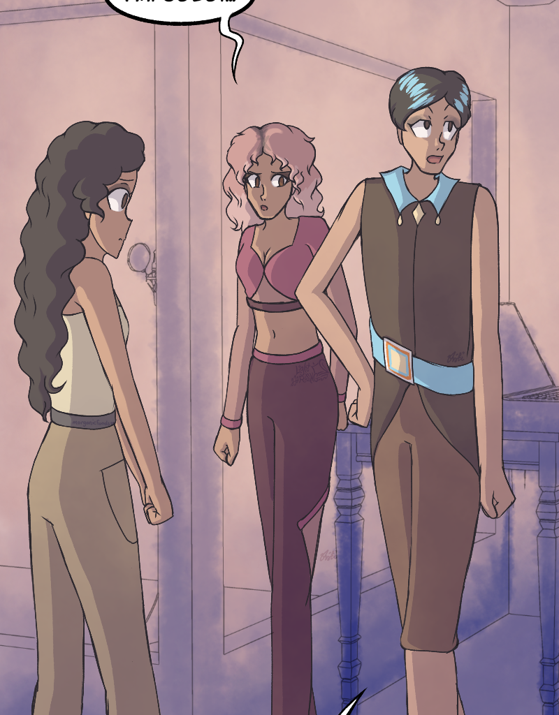 Light Rising - Episode 28, Page 3: Stuck Together Pages 84,85,86&87