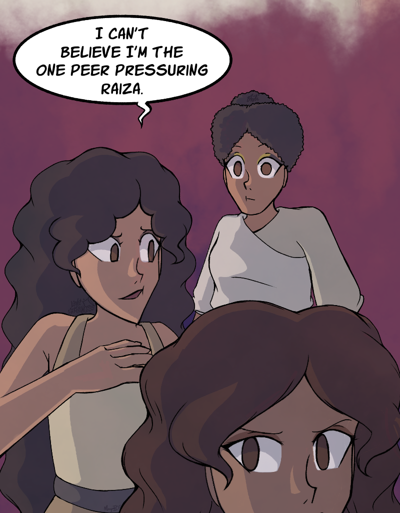 Light Rising - Episode 31, Page 2: Stuck Together Pages 96&97