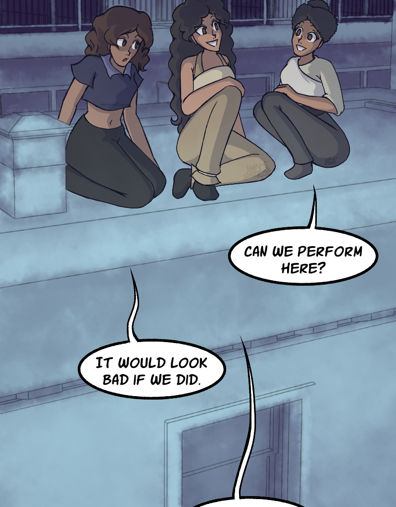 Light Rising - Episode 32, Page 2: Stuck Together Pages 98,99,100,101&102