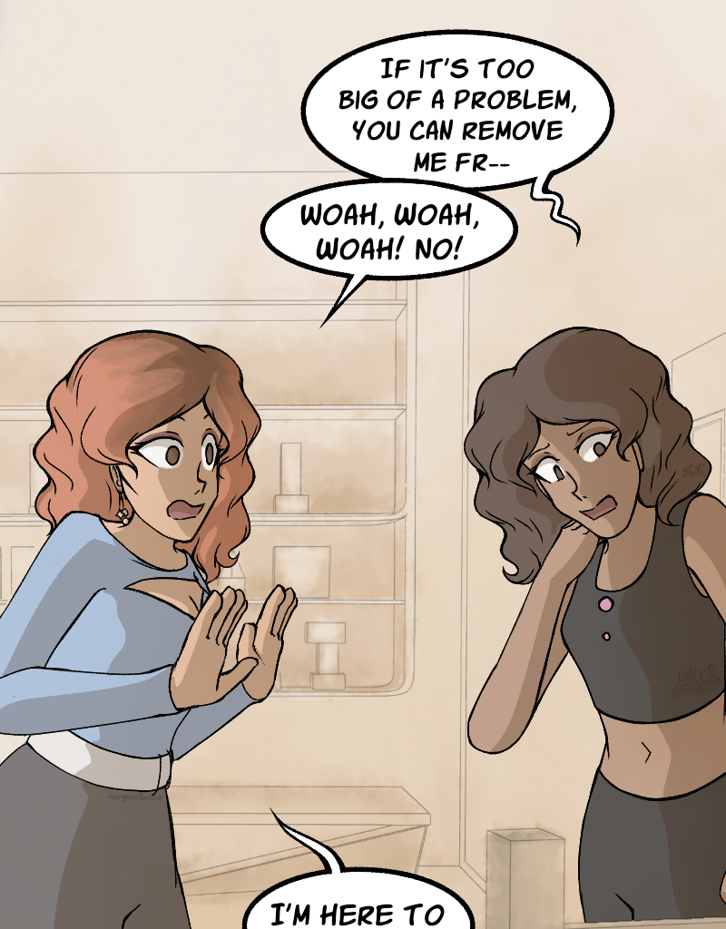 Light Rising - Episode 32, Page 4: Stuck Together Pages 98,99,100,101&102