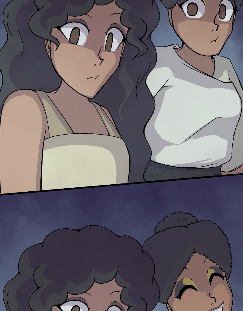Light Rising - Episode 32, Page 4: Stuck Together Pages 98,99,100,101&102