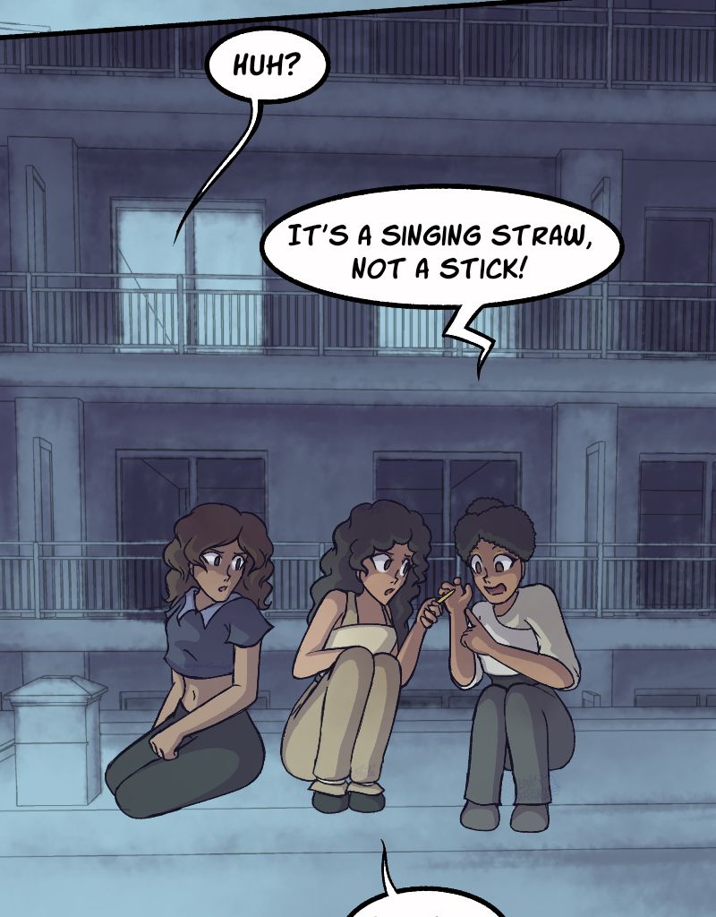 Light Rising - Episode 32, Page 5: Stuck Together Pages 98,99,100,101&102