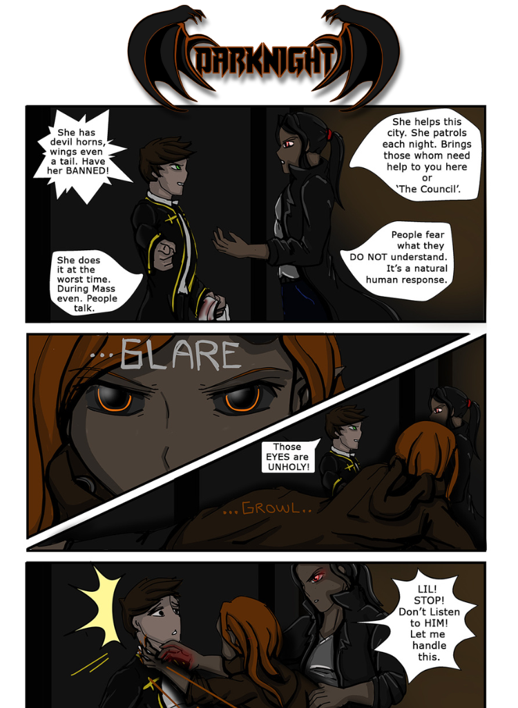 Darknight - Episode 15, Page 1: Volume 1 // Episode 2 // Page 12 // Light and Shadows