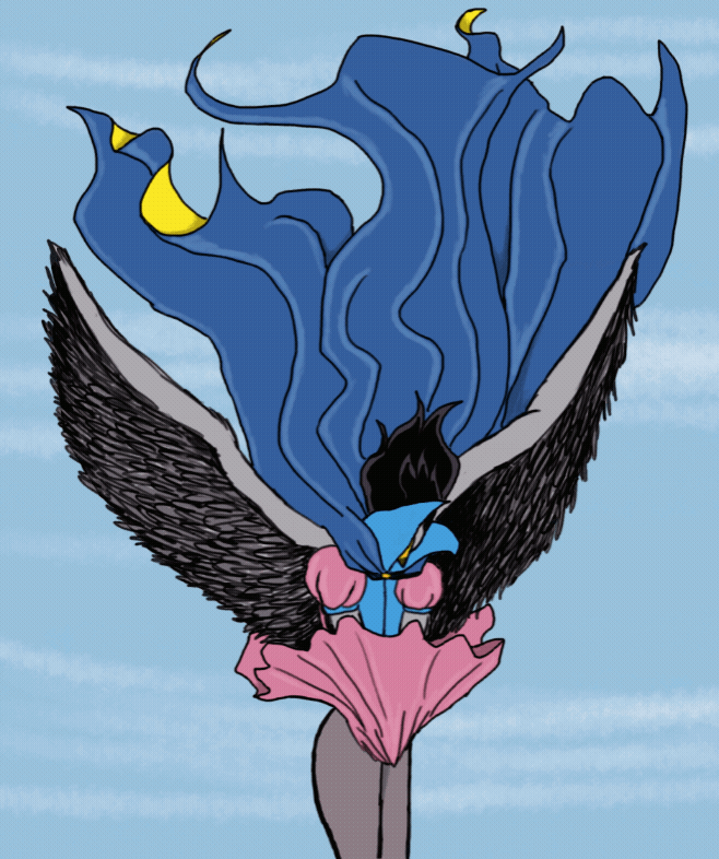 Ydia in Wind Animation (short version)