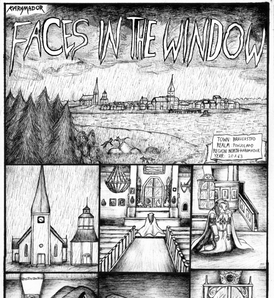 Karamador - Episode 34, Page 1: Faces in the Window, Pages 1-8