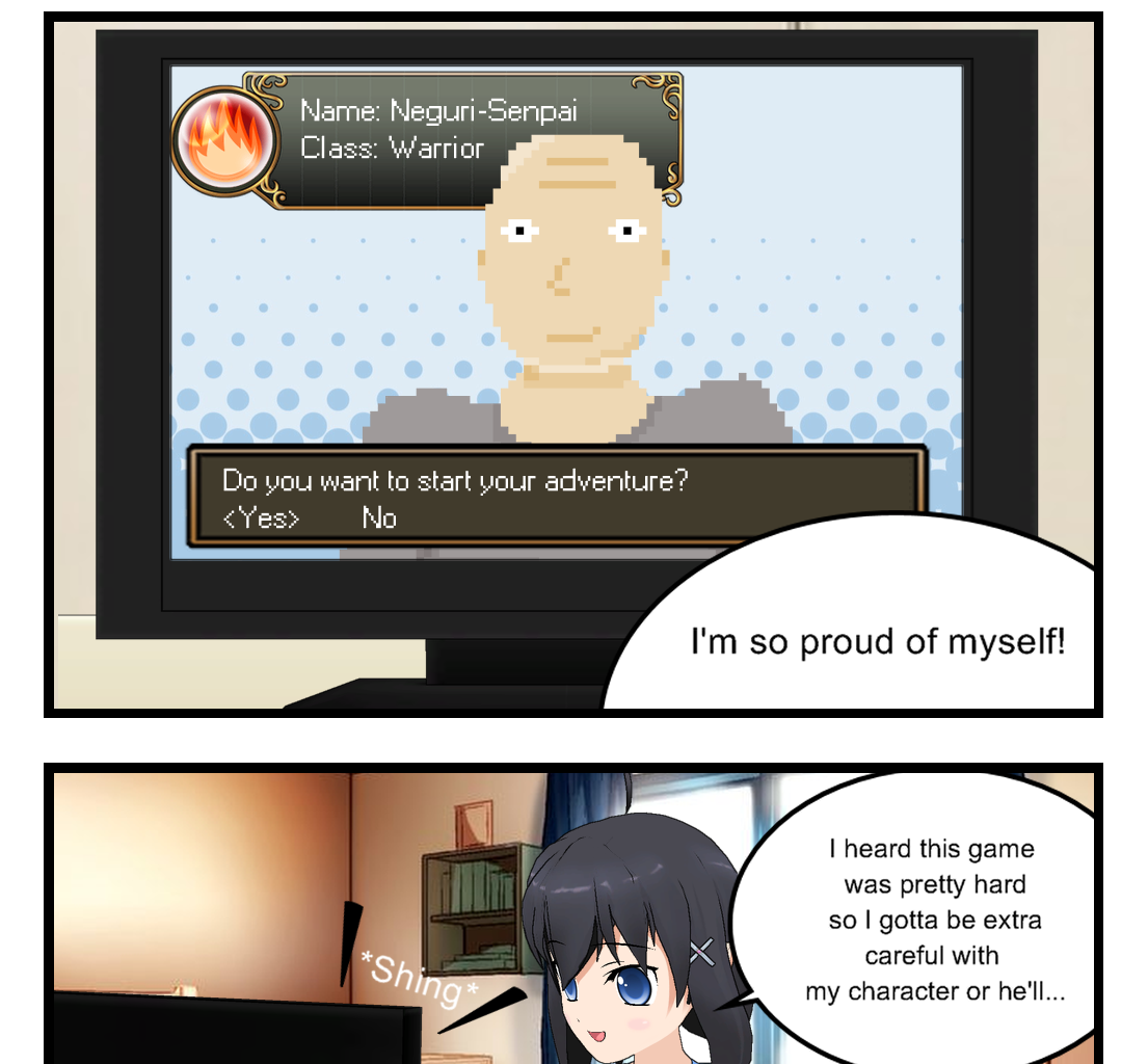 Neguri Senpai - Episode 33, Page 1: #033 Neguri-Senpai!! New Game!