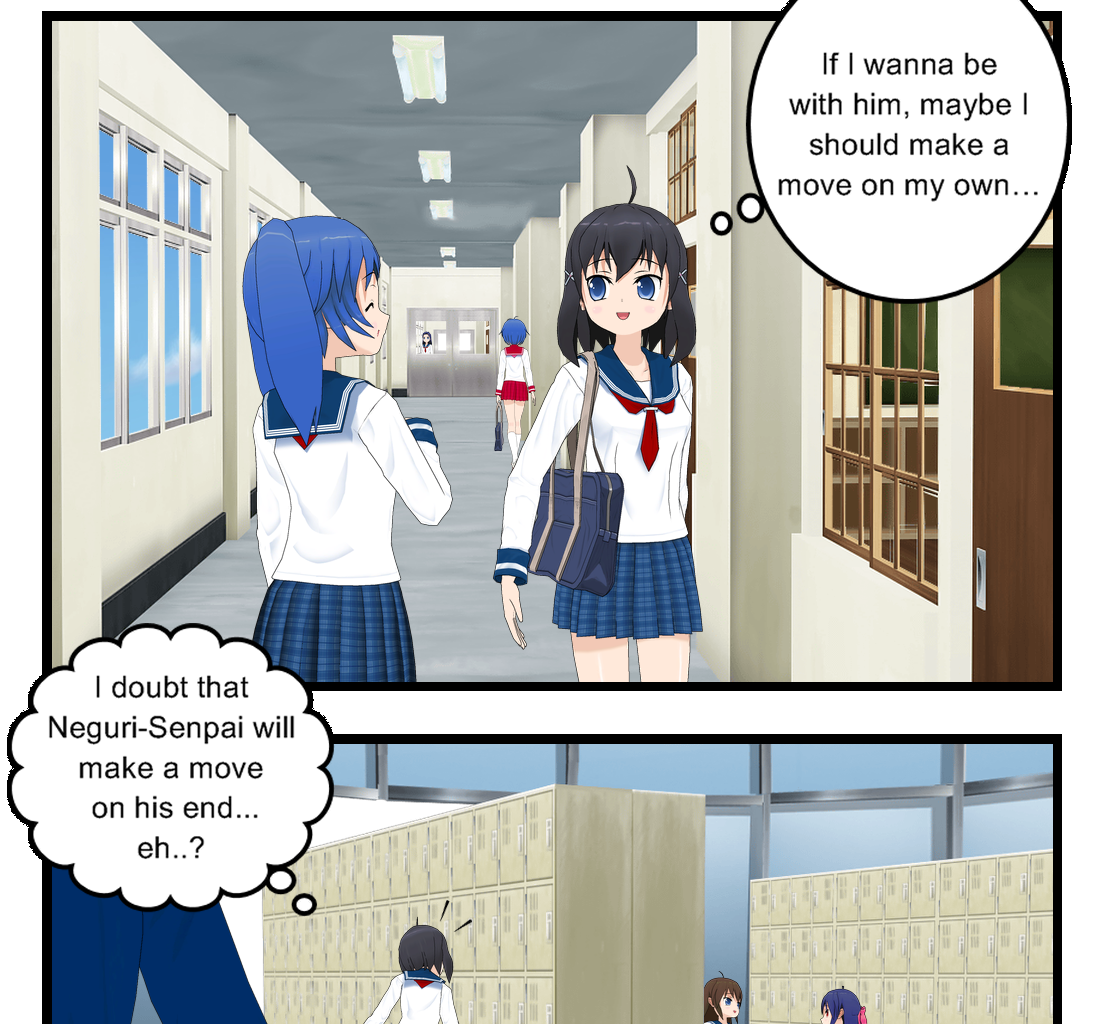 Neguri Senpai - Episode 56, Page 1: #056 Neguri-Senpai!! A shoe-locker letter!