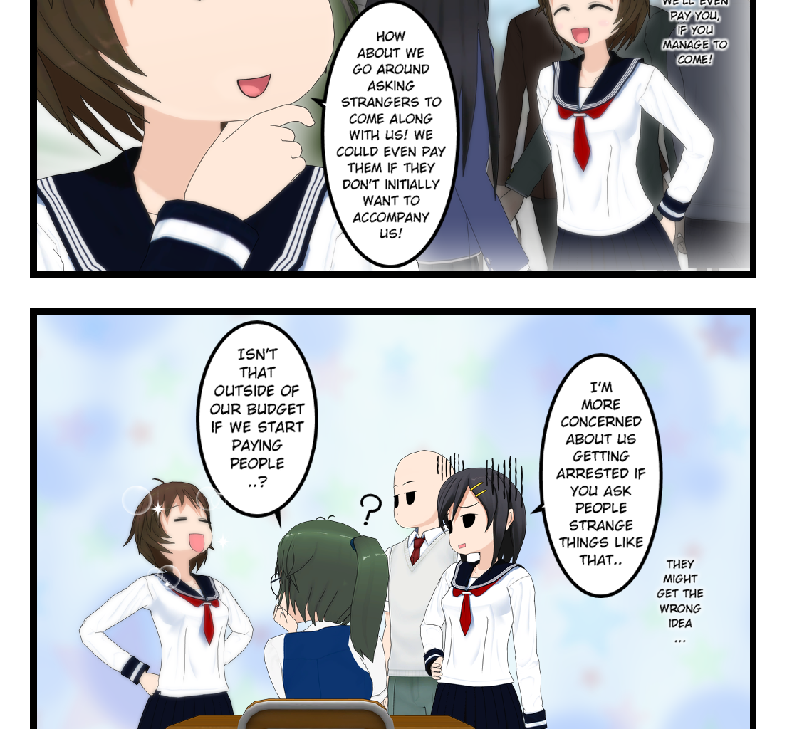 Neguri Senpai - Episode 328, Page 1: #307 Neguri-Senpai!! Don’t worry, we’ll even pay you!