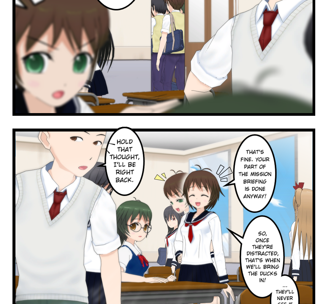 Neguri Senpai - Episode 329, Page 1: #308 Neguri-Senpai!! We’ll fake all of it with my glorious plan!