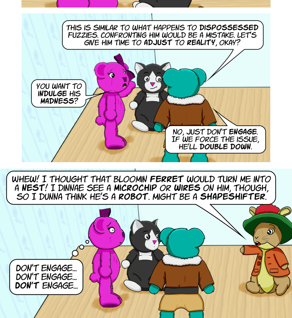 Fuzzy Knights - Episode 3, Page 1: Episode 2: Making the Effort