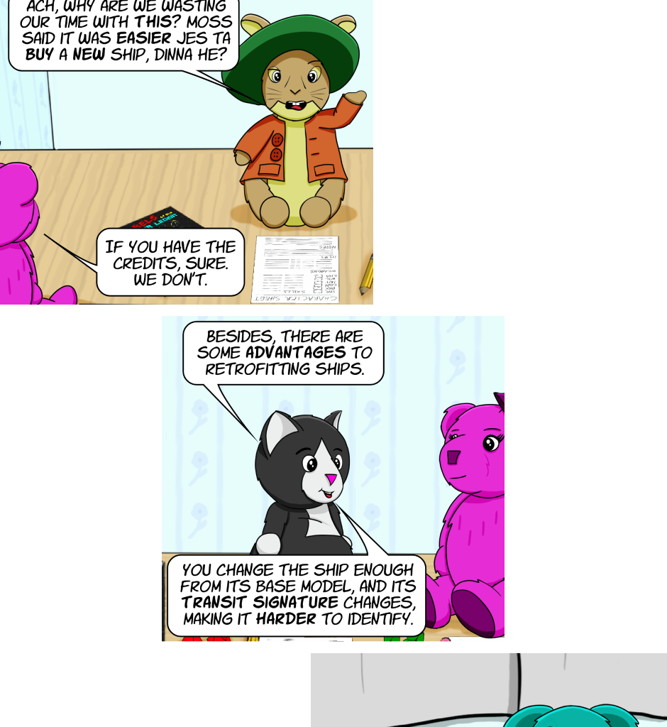 Fuzzy Knights - Episode 4, Page 1: Episode 3: Ya Cannae Always Git What Ya Want