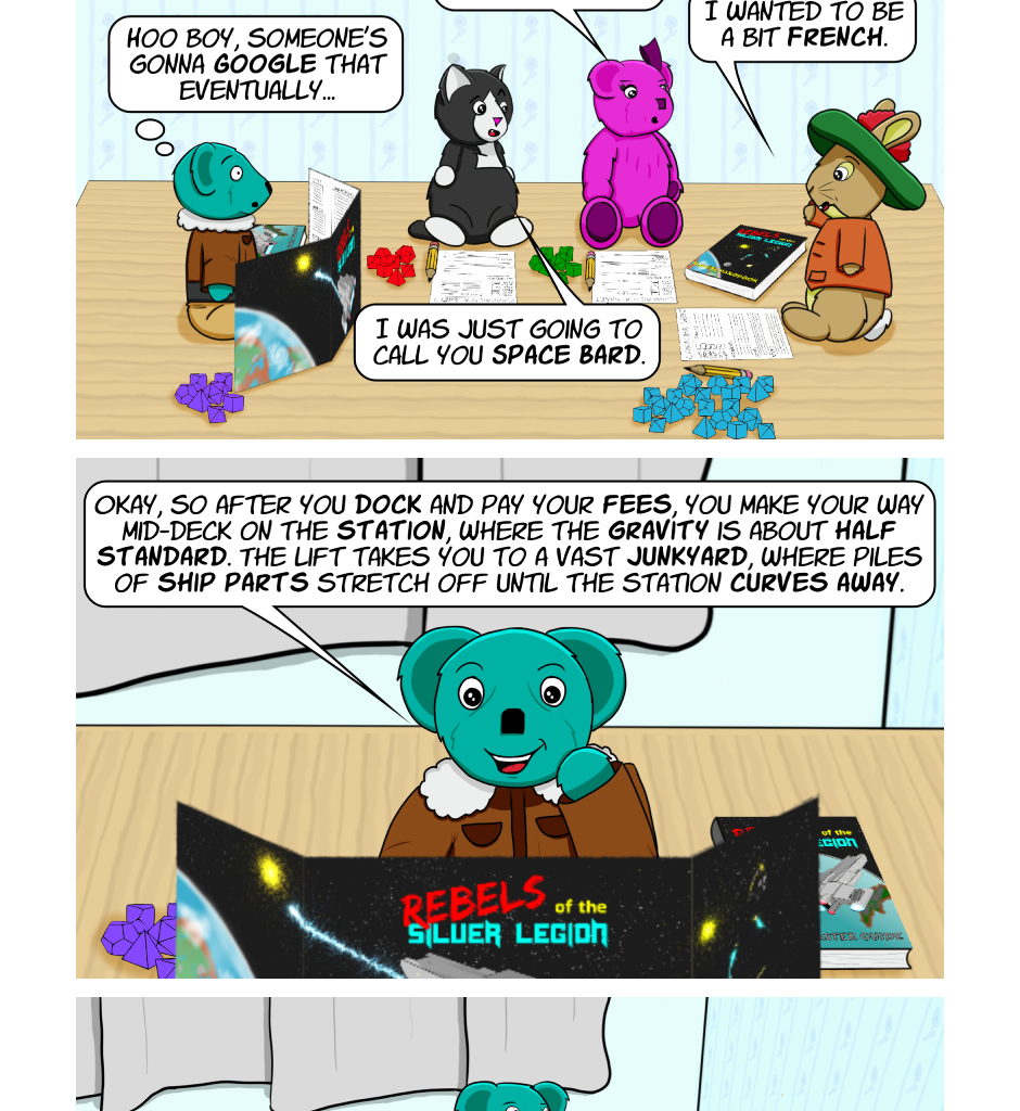 Fuzzy Knights - Episode 4, Page 1: Episode 3: Ya Cannae Always Git What Ya Want