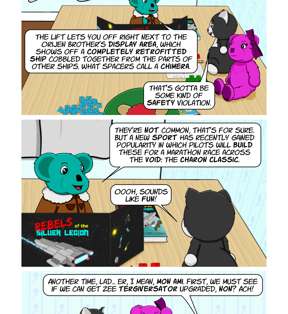Fuzzy Knights - Episode 4, Page 1: Episode 3: Ya Cannae Always Git What Ya Want