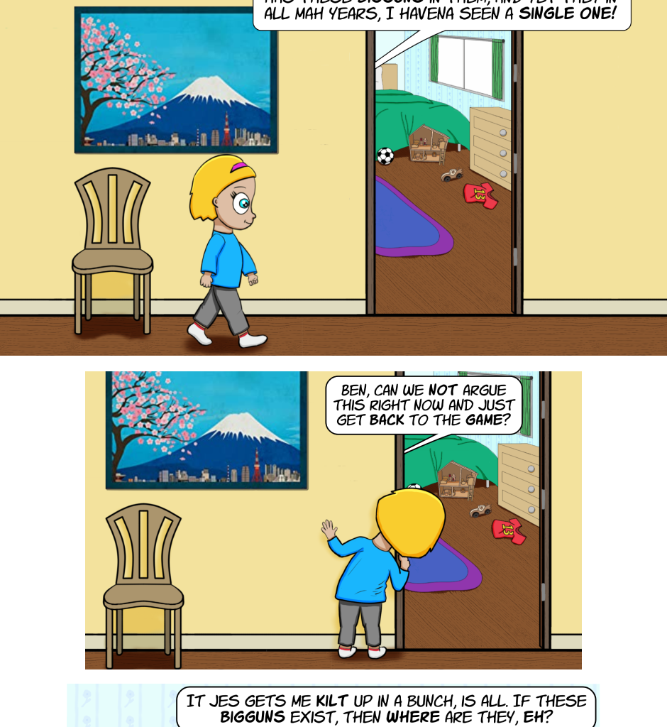 Fuzzy Knights - Episode 5, Page 1: Episode 4: When Cometh the Wee One