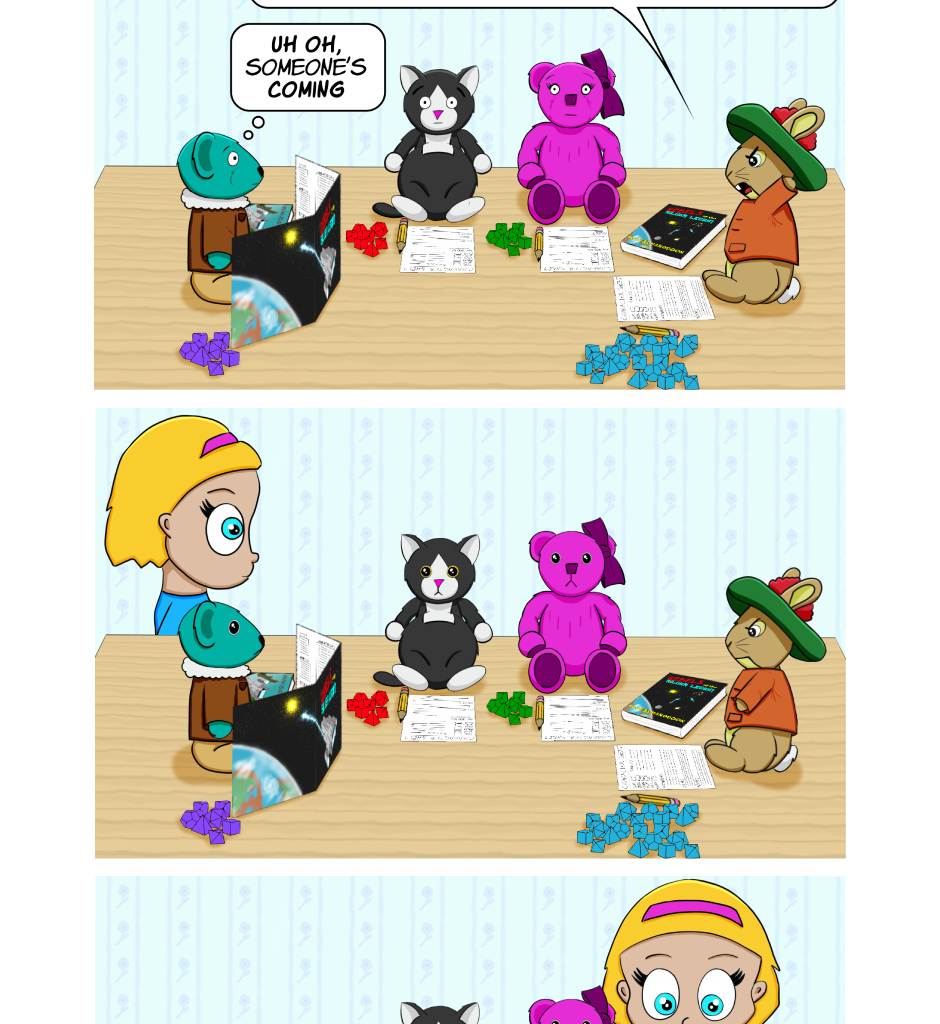 Fuzzy Knights - Episode 5, Page 1: Episode 4: When Cometh the Wee One