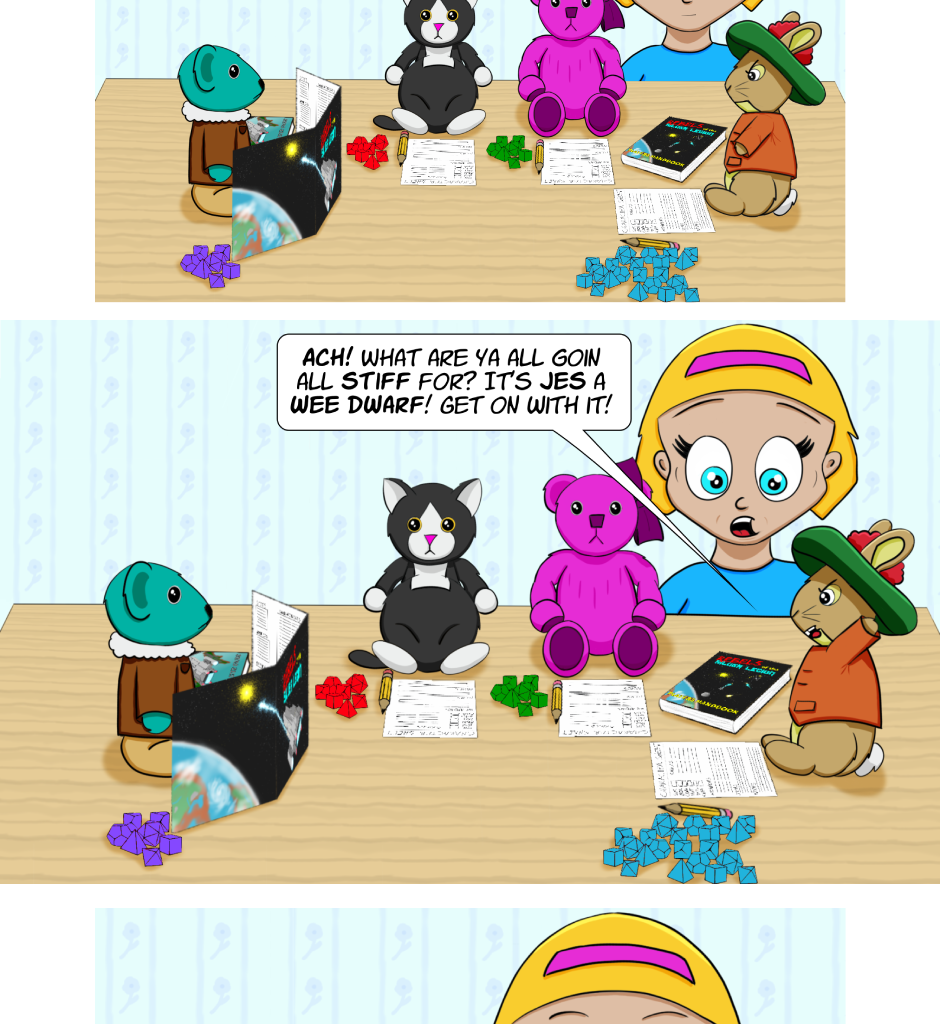 Fuzzy Knights - Episode 5, Page 1: Episode 4: When Cometh the Wee One