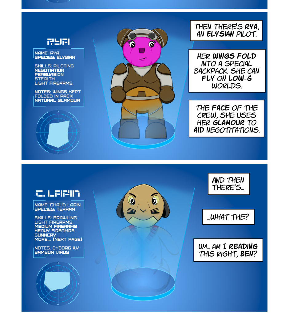 Fuzzy Knights - Episode 8, Page 1: Episode 7: You All Meet At A Bar...