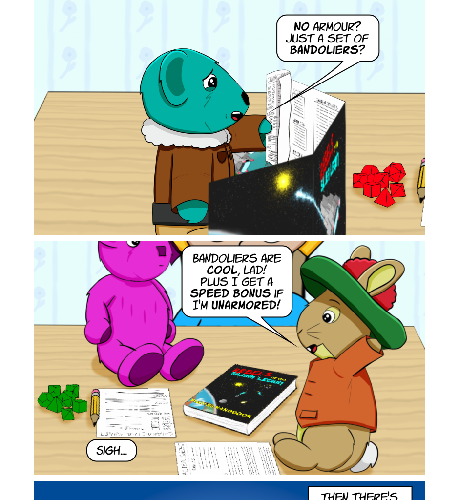 Fuzzy Knights - Episode 8, Page 1: Episode 7: You All Meet At A Bar...