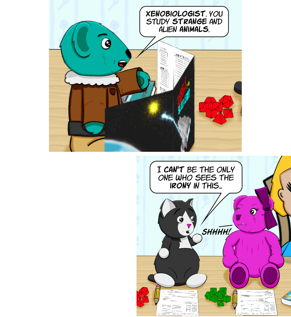 Fuzzy Knights - Episode 8, Page 1: Episode 7: You All Meet At A Bar...