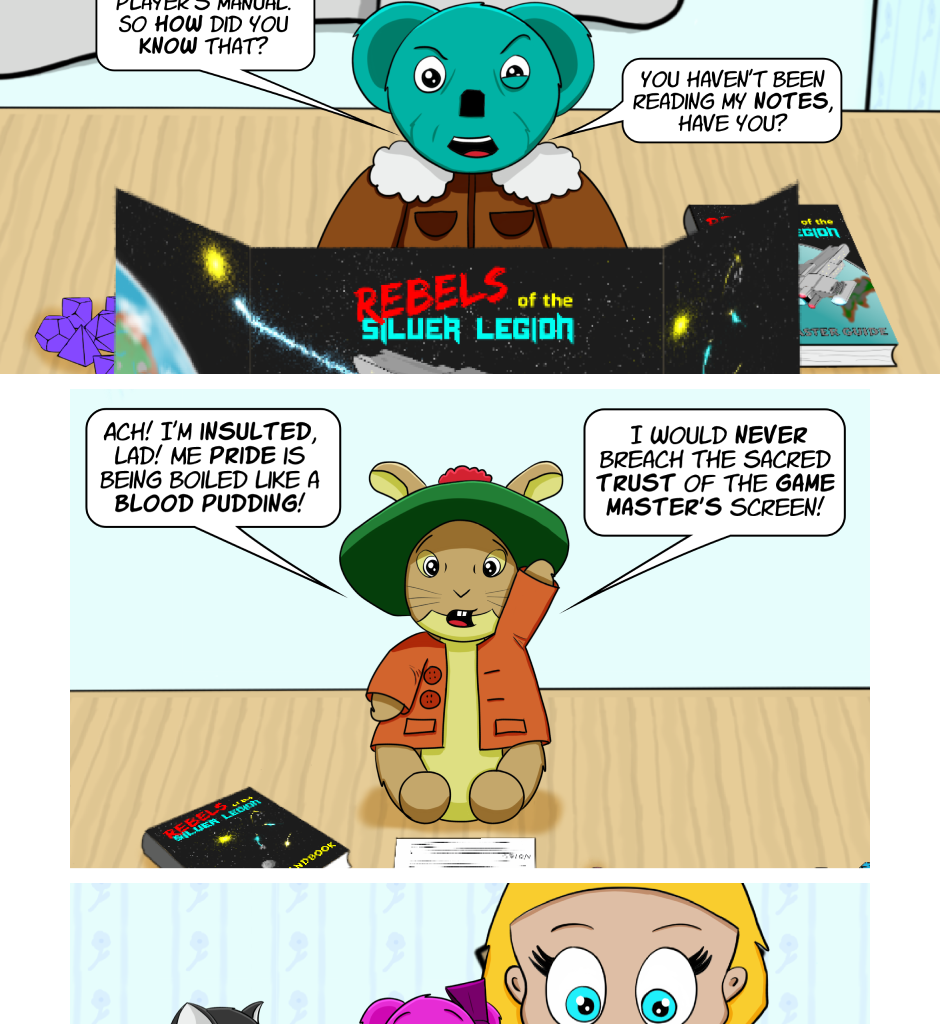 Fuzzy Knights - Episode 10, Page 1: Episode 9: Roc Solid Information