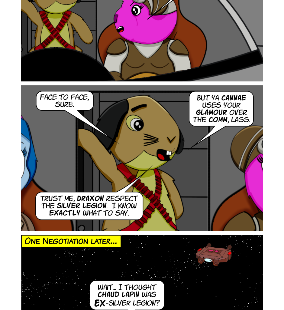 Fuzzy Knights - Episode 10, Page 1: Episode 9: Roc Solid Information