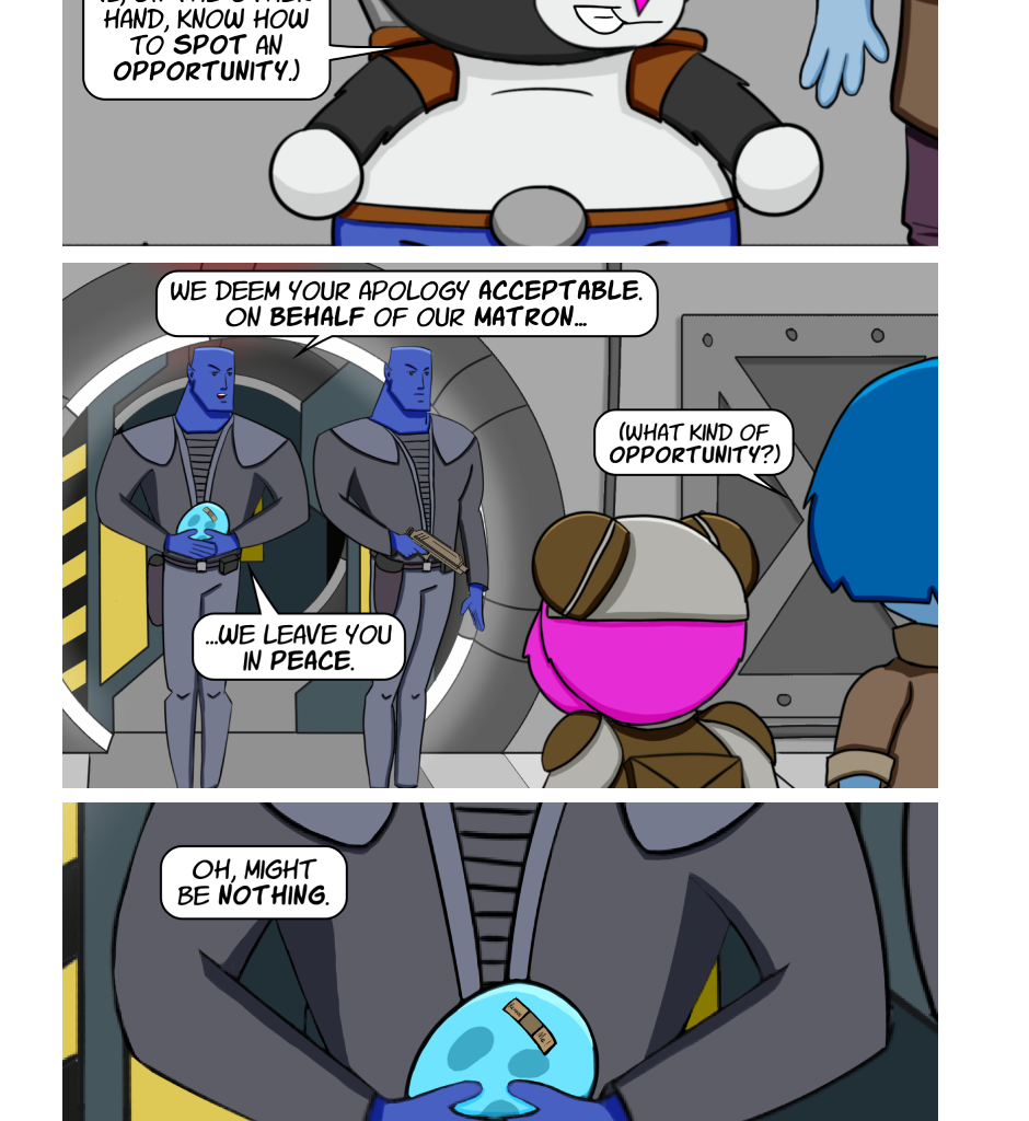 Fuzzy Knights - Episode 11, Page 1: Episode 10: It's a Hard Roc Life