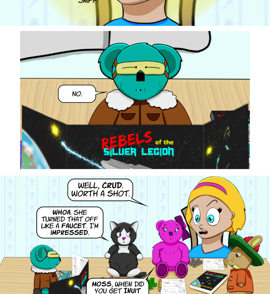 Fuzzy Knights - Episode 12, Page 1: Episode 11: Between a Roc and a Hard Place