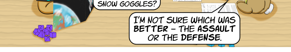 Fuzzy Knights - Episode 12, Page 1: Episode 11: Between a Roc and a Hard Place