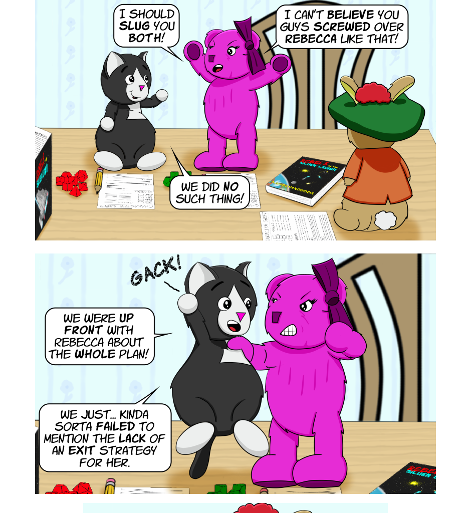 Fuzzy Knights - Episode 14, Page 1: Episode 13: Roc Bottom