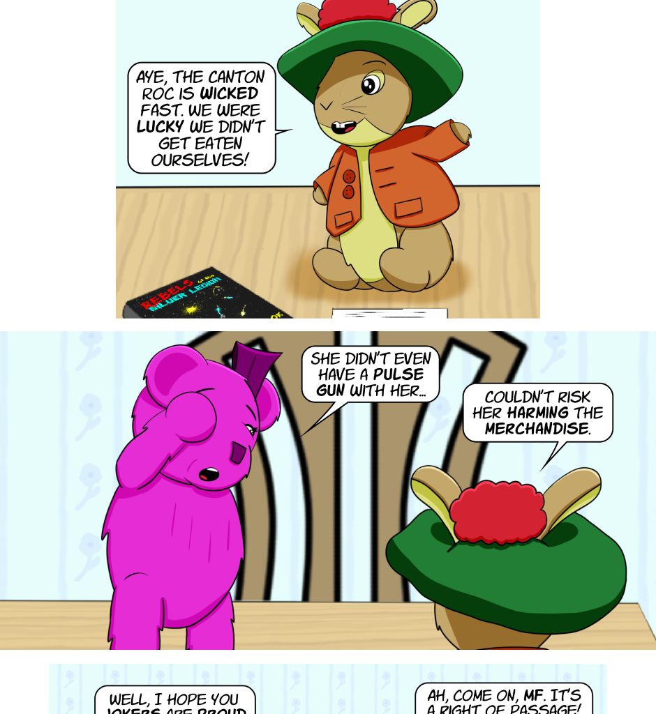 Fuzzy Knights - Episode 14, Page 1: Episode 13: Roc Bottom