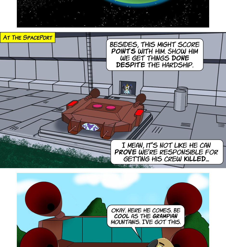 Fuzzy Knights - Episode 14, Page 1: Episode 13: Roc Bottom