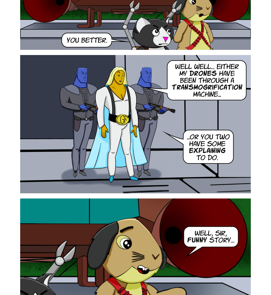Fuzzy Knights - Episode 14, Page 1: Episode 13: Roc Bottom