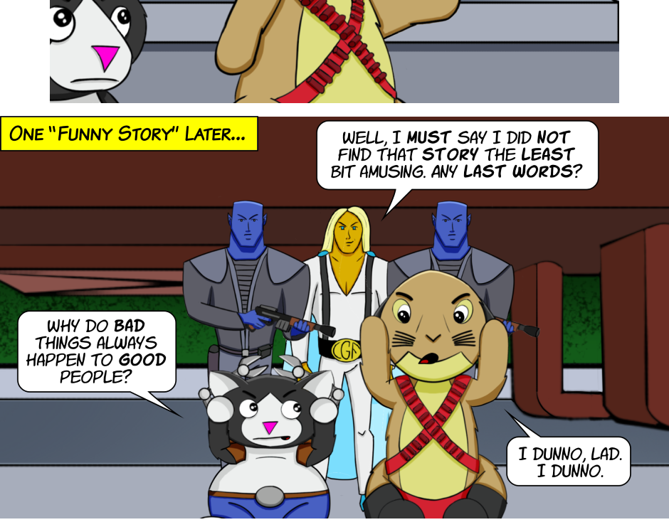 Fuzzy Knights - Episode 14, Page 1: Episode 13: Roc Bottom