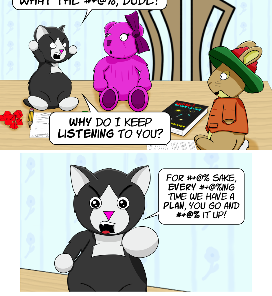 Fuzzy Knights - Episode 15, Page 1: Episode 14: Roc'ing the Boat