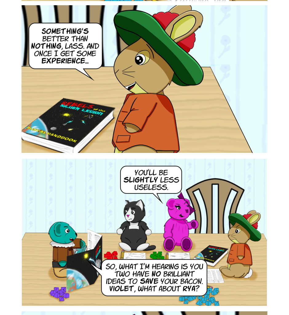 Fuzzy Knights - Episode 15, Page 1: Episode 14: Roc'ing the Boat