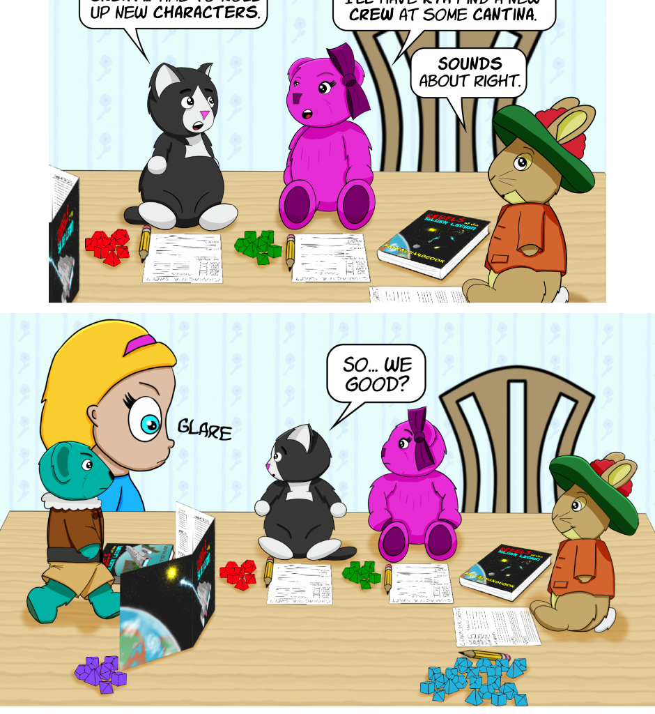 Fuzzy Knights - Episode 15, Page 1: Episode 14: Roc'ing the Boat