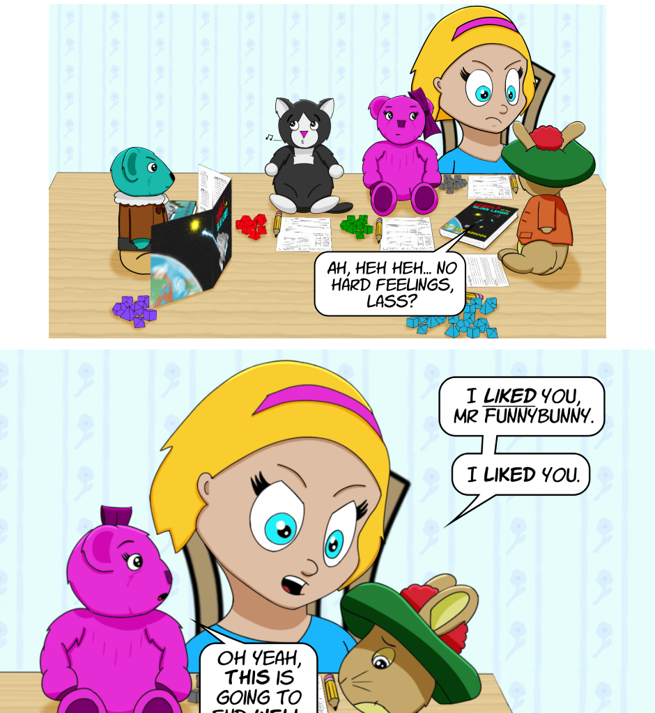 Fuzzy Knights - Episode 15, Page 1: Episode 14: Roc'ing the Boat