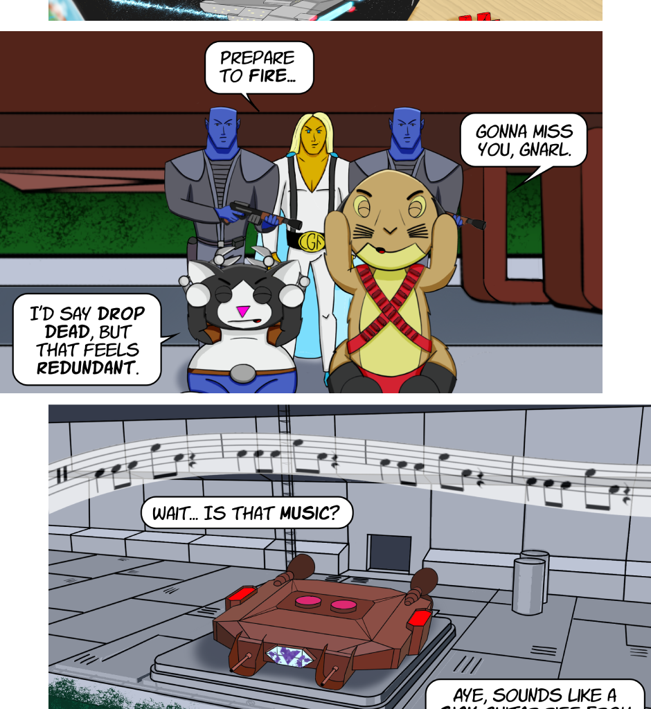 Fuzzy Knights - Episode 16, Page 1: Episode 15: Roc and Roll