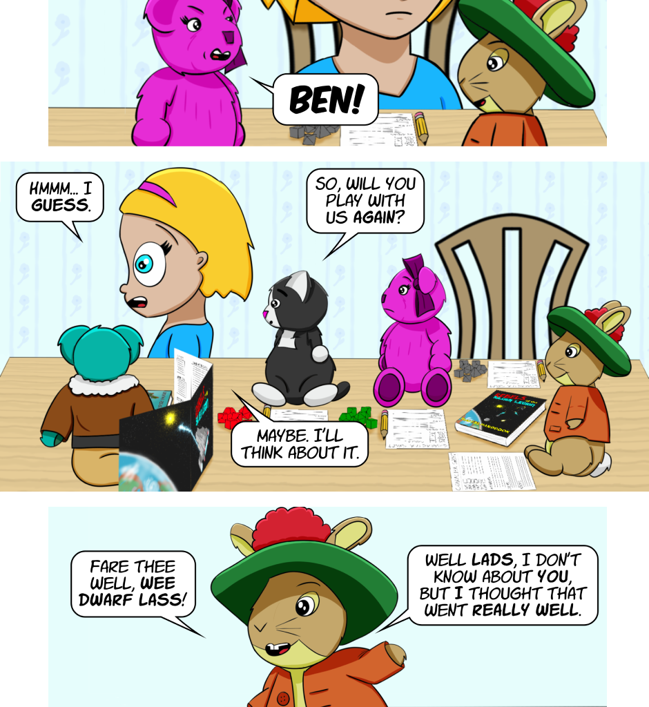 Fuzzy Knights - Episode 17, Page 1: Episode 16: After Action Report